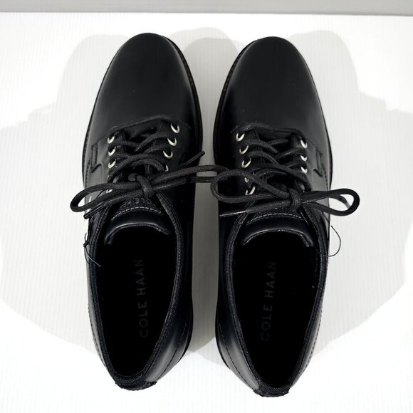 NEW Cole Haan Midland Oxford PlainToe Black Leather Water Resistant Mens Size 9 - Picture 8 of 14